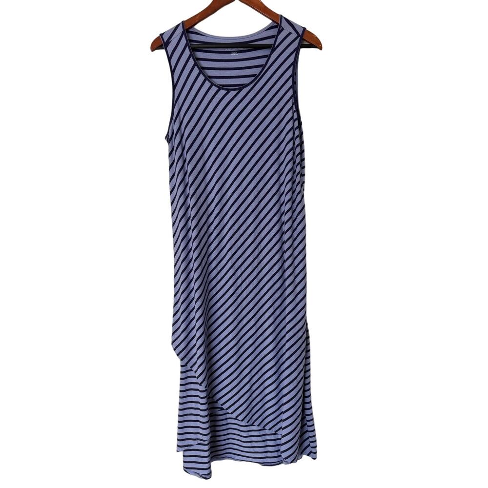 Soft Surroundings Striped Sleeveless Maxi Dress‎ Size Medium